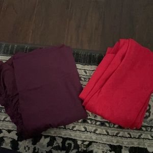 Two Fabletics workout leggings